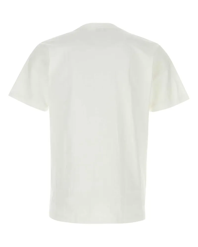 BAPE Men's White Cotton Abc Camo T-Shirt Whitexgreen Exterior Exterior: T-shirts And Polos White