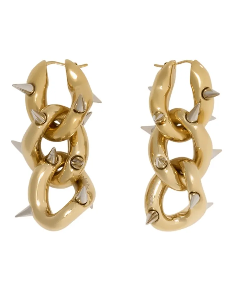 Acne Studios Women's Hoop Earrings Metal Gold Jewelry-Watches Gold