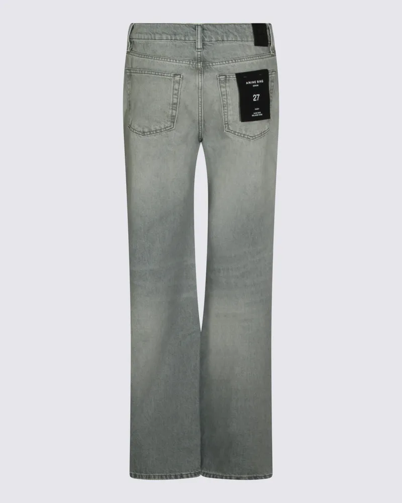 Anine Bing Women's Jeans Washed Grey _100 % Co Gray