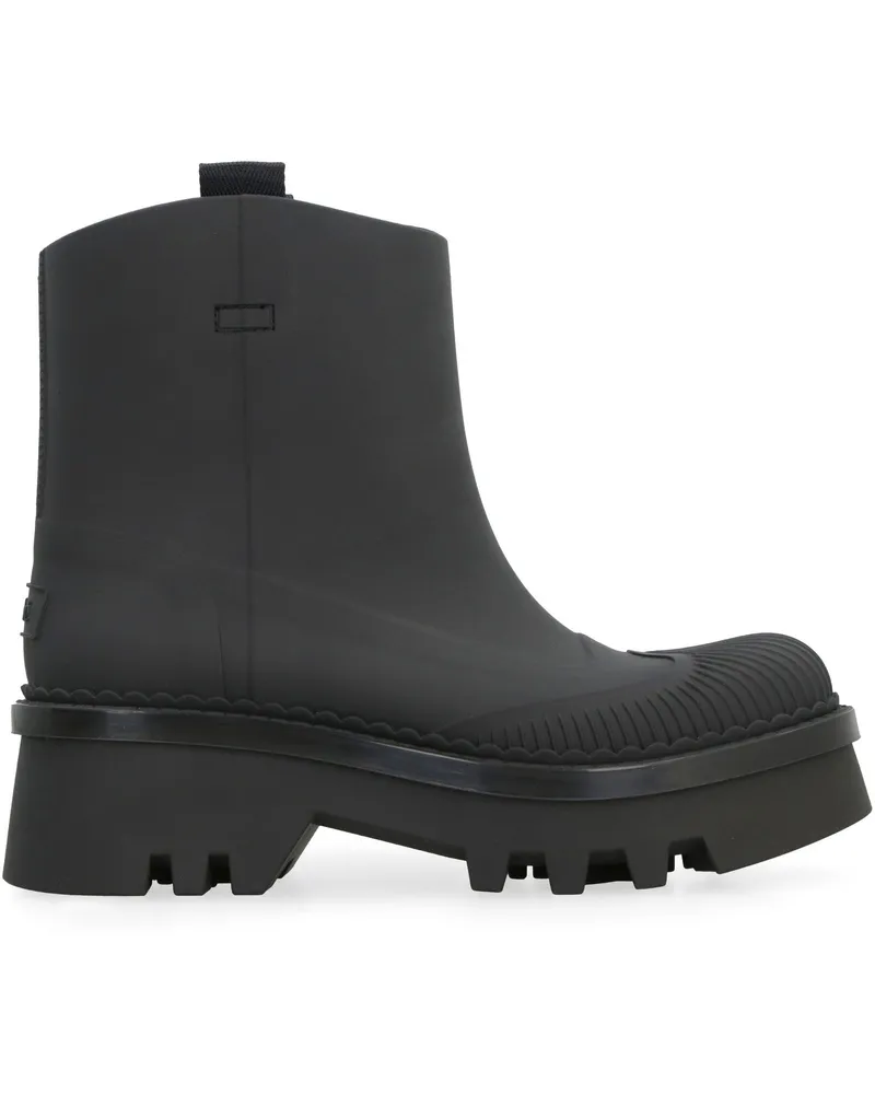 Chloé Women's Raina Rubber Rain Boots Black Polyurethane Black
