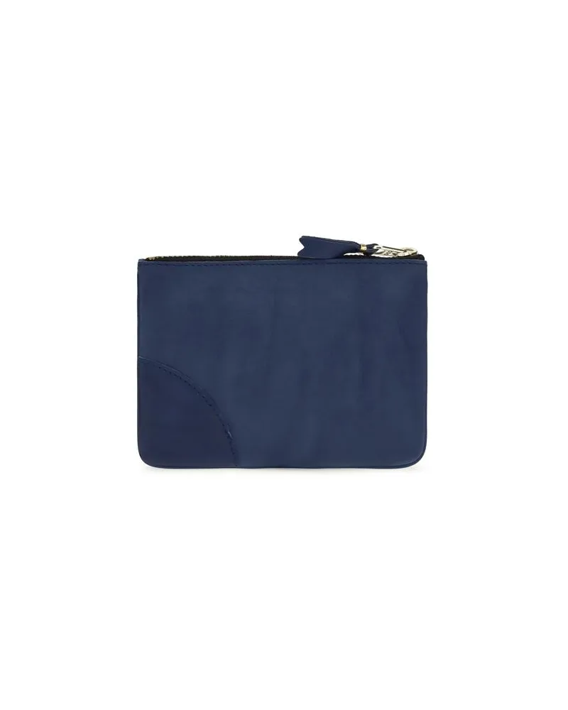 Comme des Garçons Men's Blue Calf Leather Bos Taurus Wallet Navy