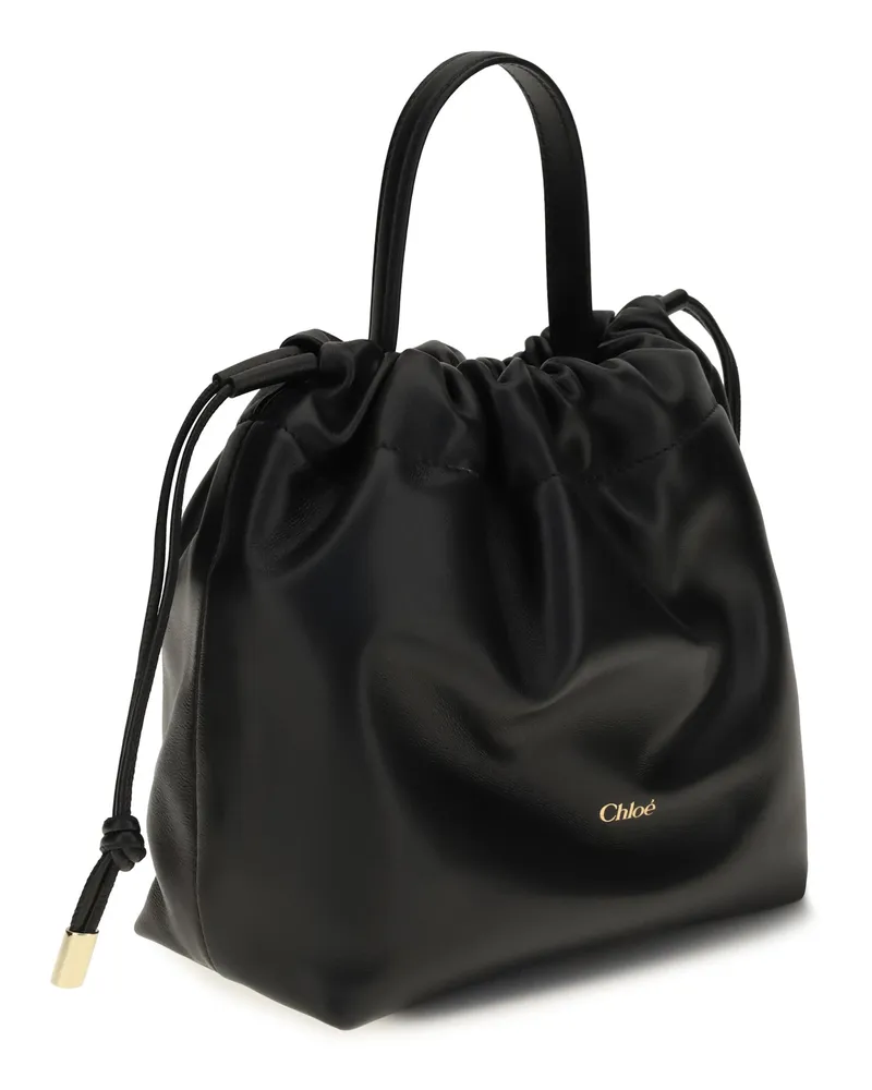 Chloé Women's Shoulder Bag Icons Leather Black Lambskin Black