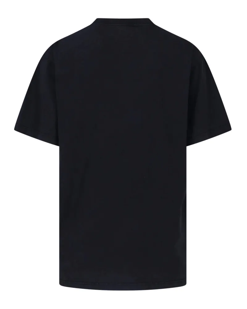 Balenciaga Men T-Shirts And Polos Black Cotton Black