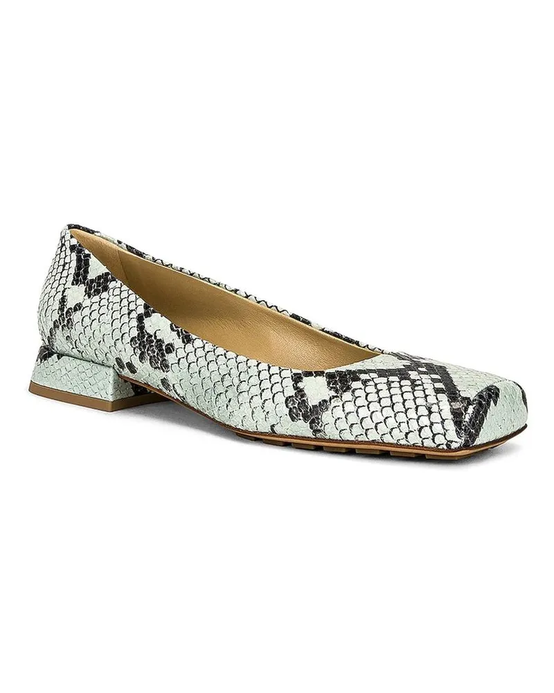 Bottega Veneta Women's Bicolor Calfskin Ballet Flats White