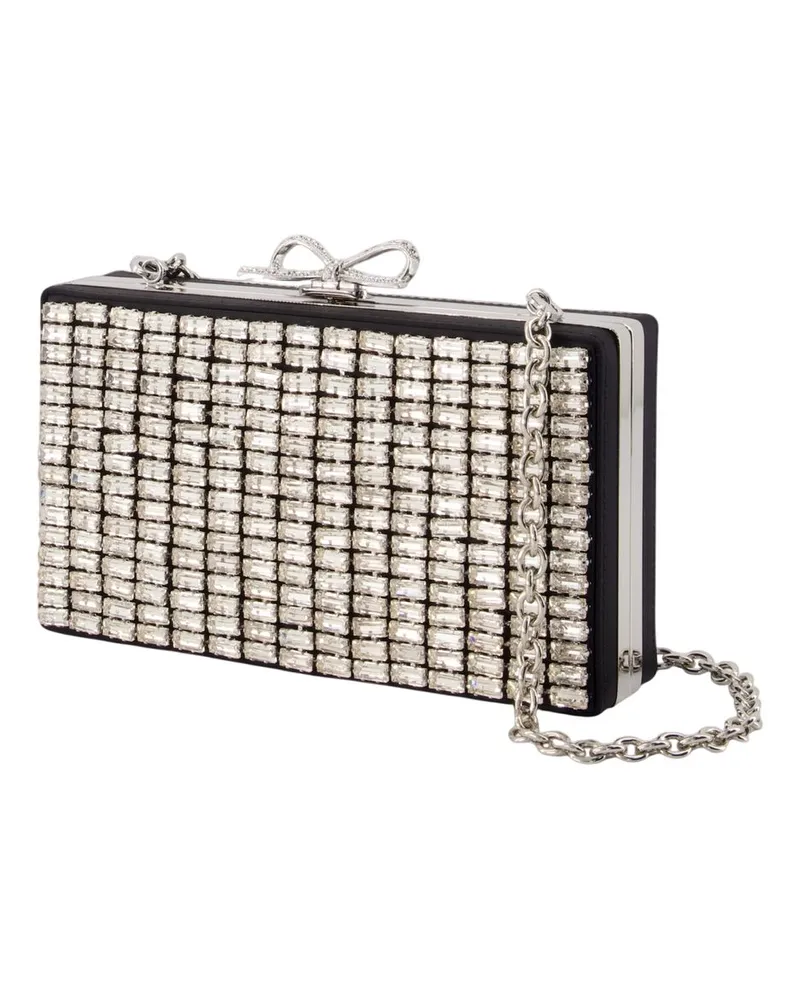 Self-Portrait Women's Chainmail Clutch - Self Portrait Synthetic Silver Bags Clutches Silver
