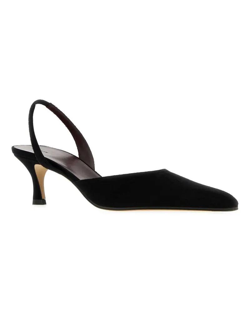The Row Inez Slingback Heel — Black Black