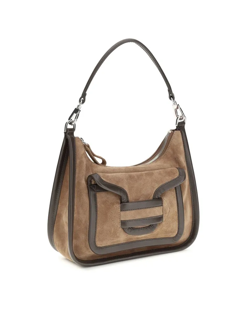 Pierre Hardy Women's Brown Calf Leather Bos Taurus Shoulder Bag Brown