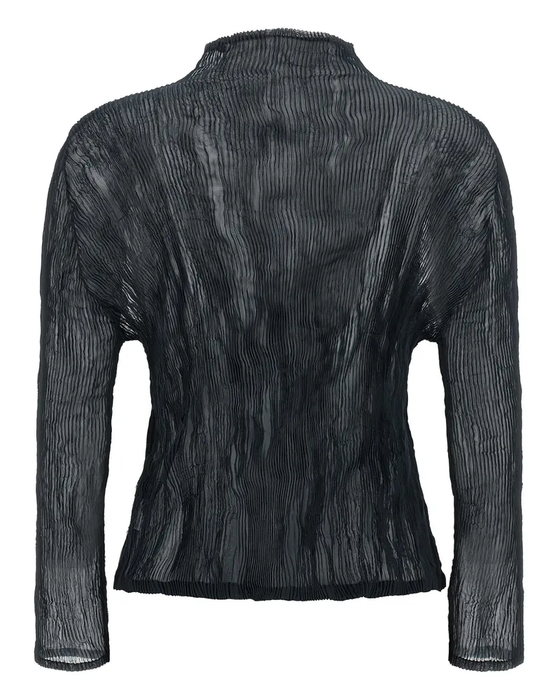 Issey Miyake Chiffon Twist 1 Cardigan — Black Black