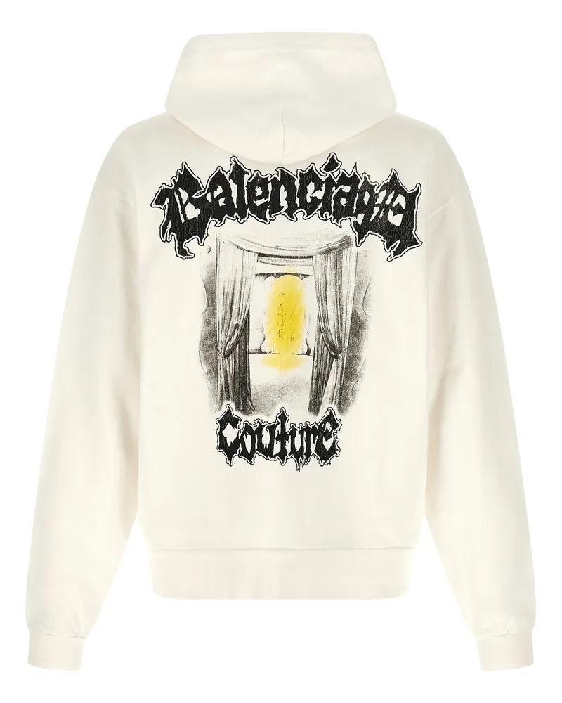 Balenciaga Men's White Cotton Sweatshirt Clothing White