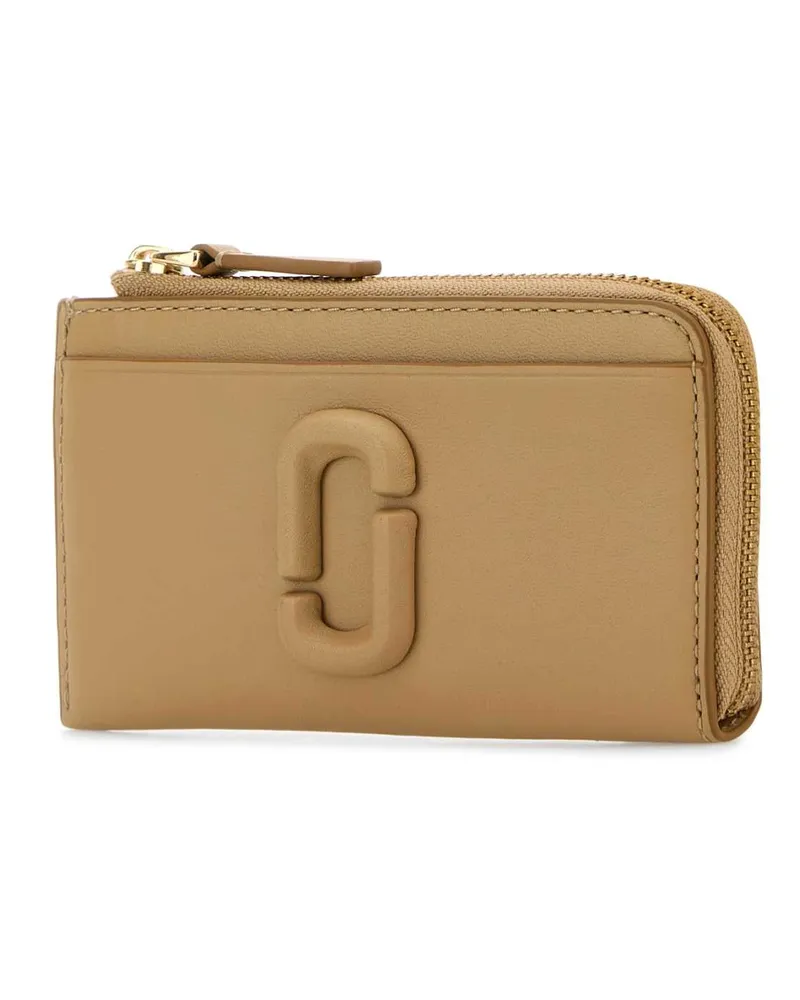Marc Jacobs Women's Camel Leather Card Holder Portafogli Wallet Camel