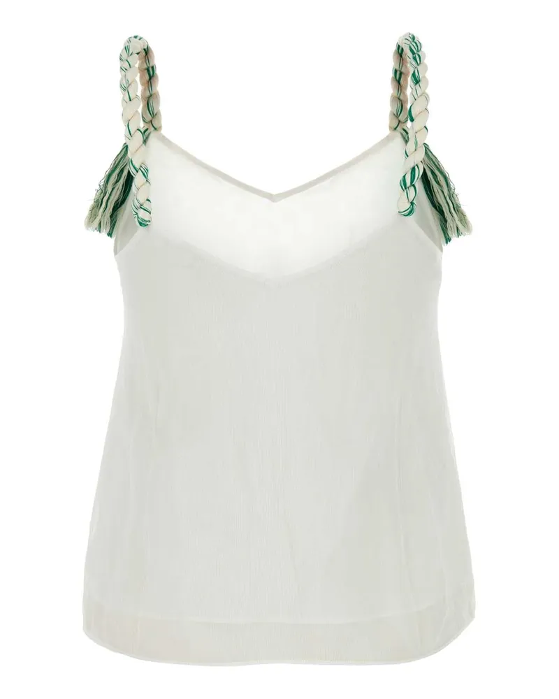 J.W.Anderson Women's Strap Tank Top White Viscose Sweater White