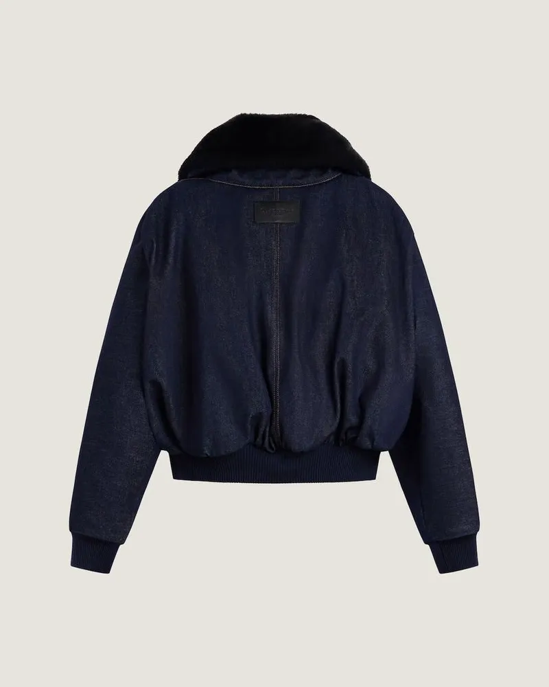 Givenchy Denim Bomber Jacket — Navy Navy