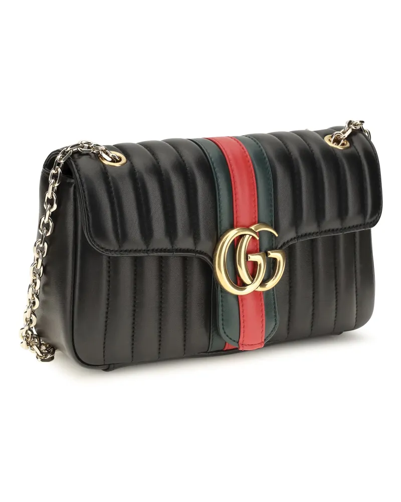 Gucci Calfskin Leather Shoulder Bag — Black Black