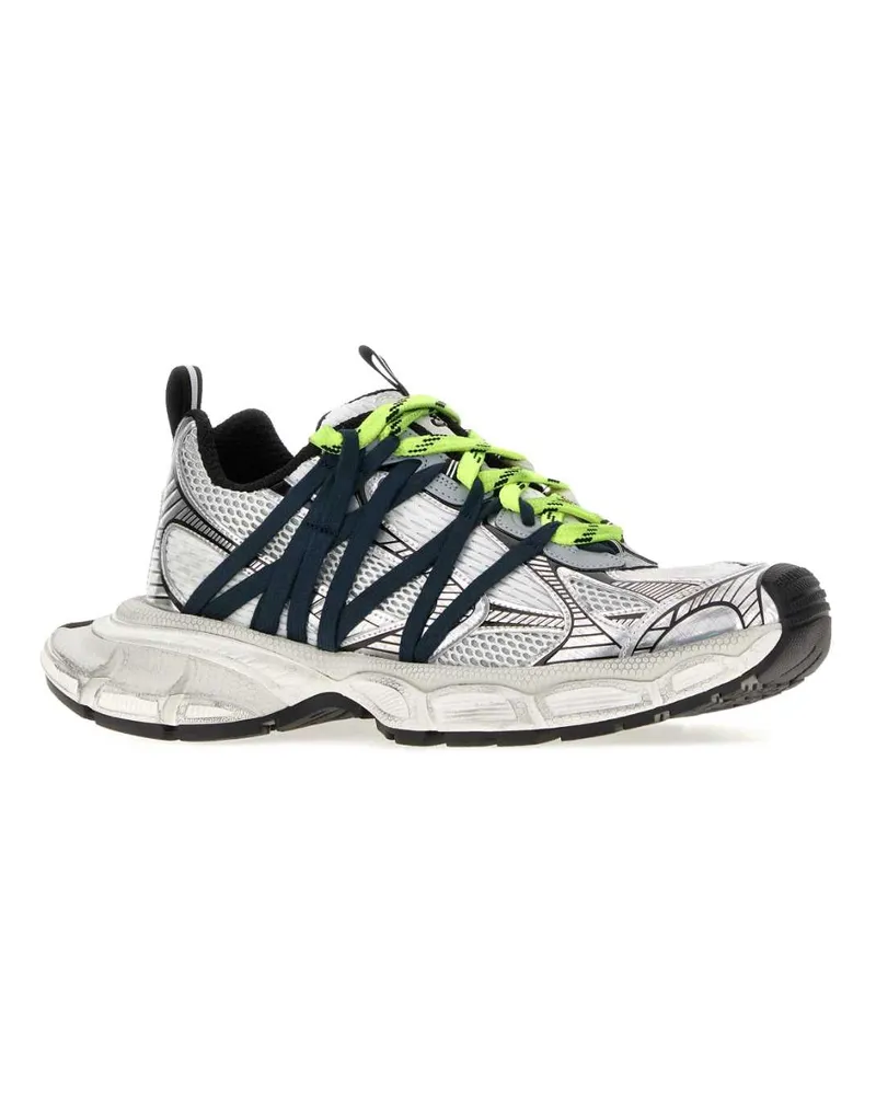 Balenciaga Grey Mix-Fl Yellow Sneaker Mix/fl Gray
