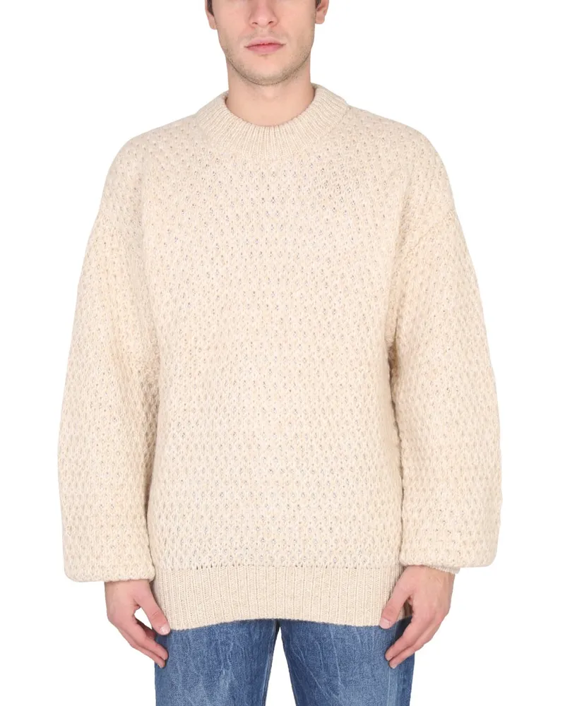 Séfr Halter Neck Baby Alpaca Sweater — White White