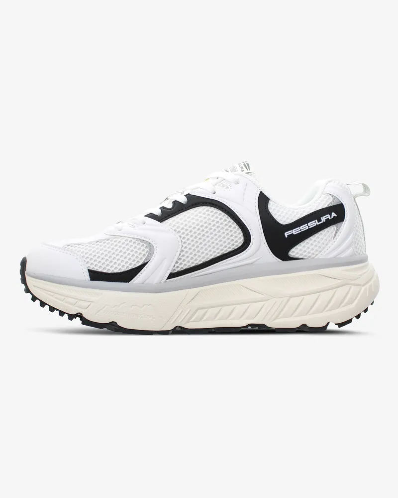 Fessura Women's Dvl 07 White-Black Trail Sneaker White