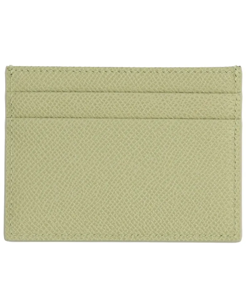 Dolce & Gabbana Leather Card Case — Green Green