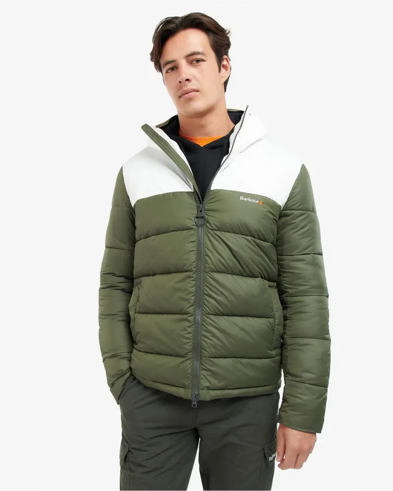 Barbour Men's Hike Baffle Quilted Jacket Green Clothing > Coats Green