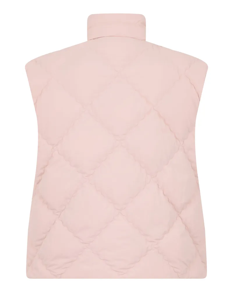 Moncler Women's Padded Down Vest Bais Pink Polyamide Waistcoats & Gilets Pink
