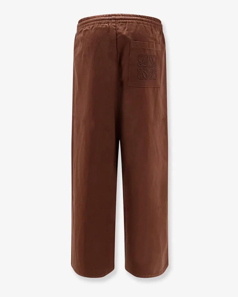 Loewe Men's Cotton Trousers Brown Brown