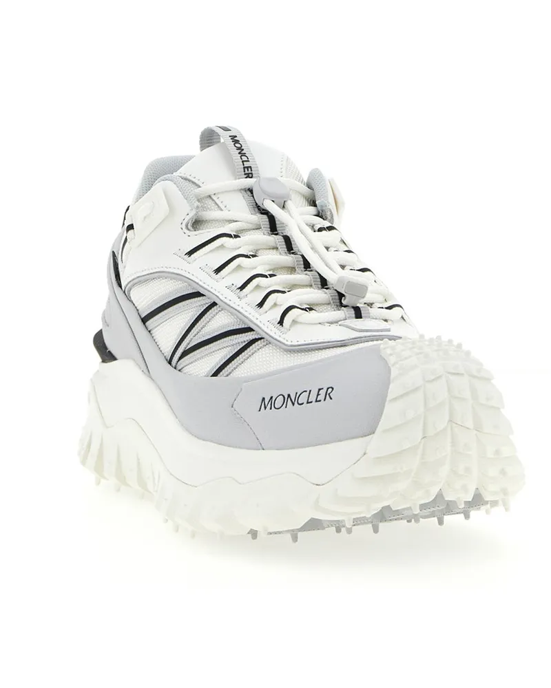 Moncler Men's Gray Polyamide Athletic Sneakers Gray