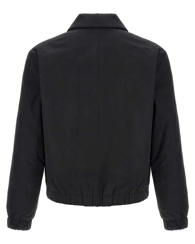 AMI Paris Men's Black Cotton Bomber Clothing Black