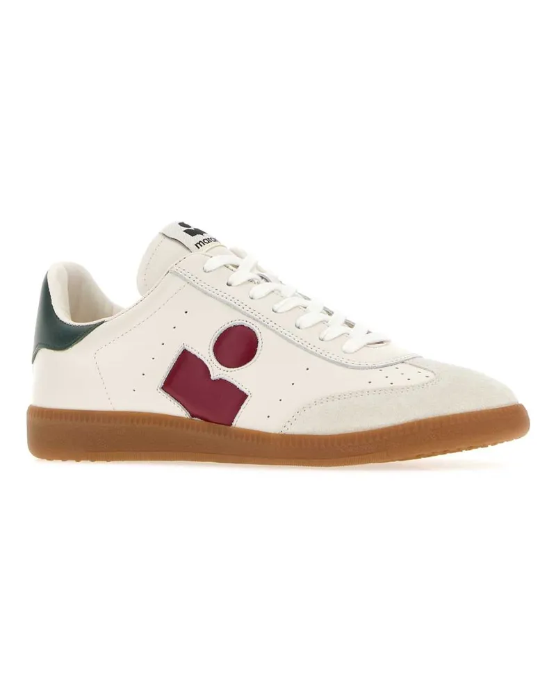 Isabel Marant Women's Chalk Leather Bryce Sneakers Whitecherry White