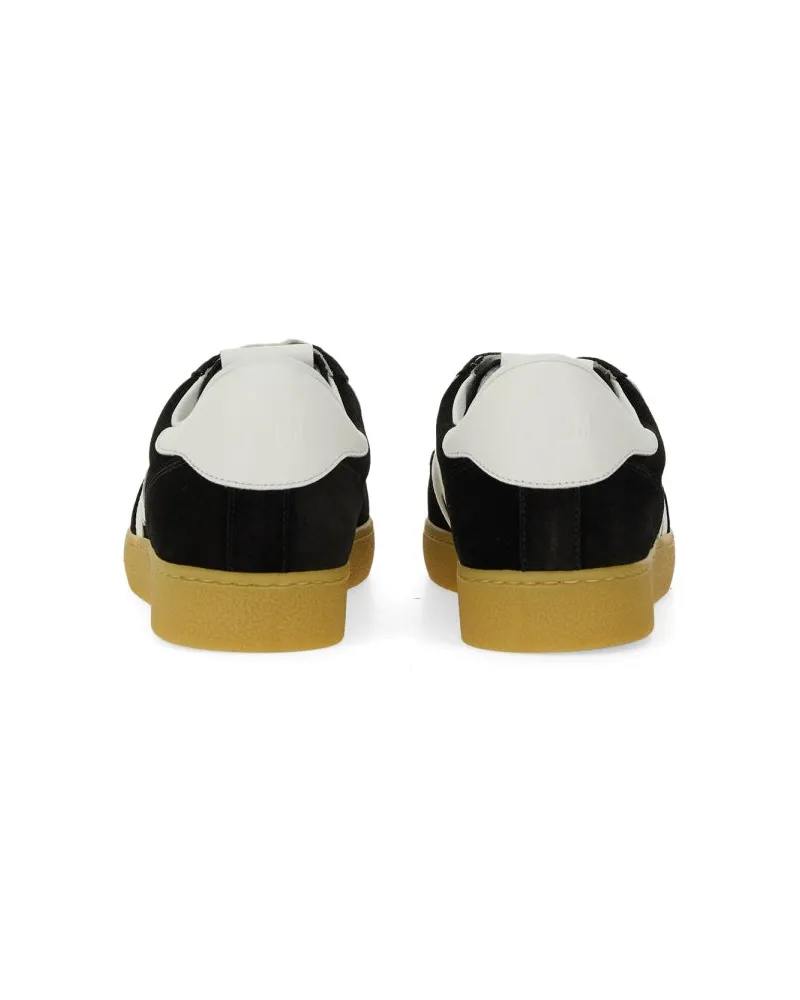 MSGM Suede Sneaker — Black Black