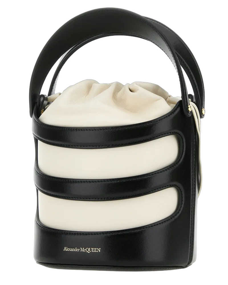 Alexander McQueen Black Borse A Secchiello Bag Black