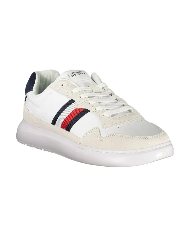 Tommy Hilfiger Logo-Striped Sneaker — White White