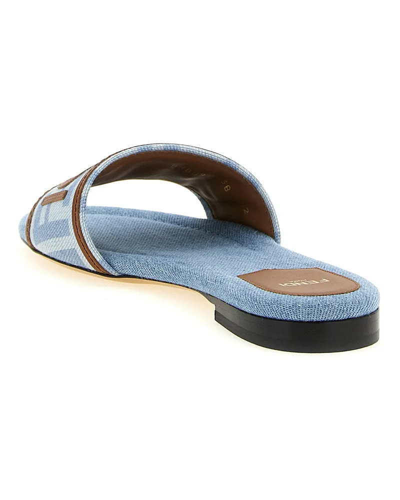 Fendi Roma Slide Sandal — Blue Light