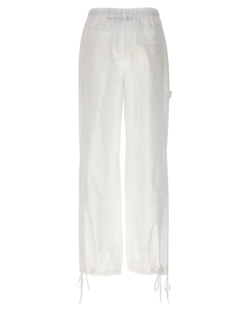 NUDE Cotton Poplin Cargo Pants — White White