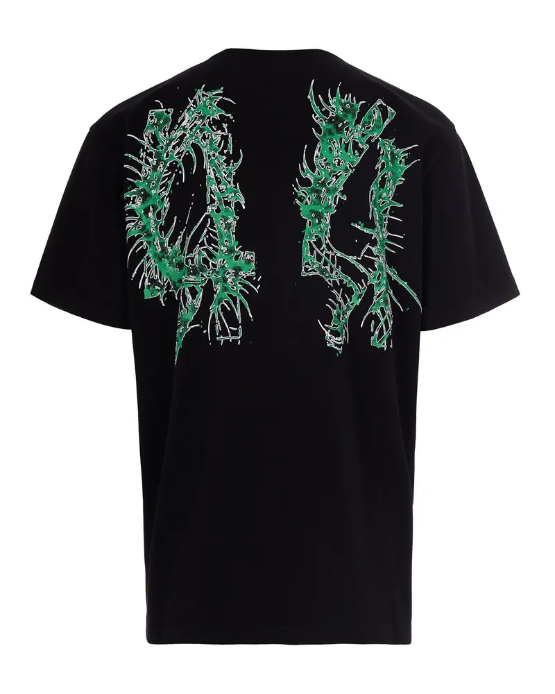 44 LABEL GROUP Men T-Shirt Centipede Black-Xenon Green Black-Centipede Xenon Cotton T-Shirts Black/centipede And Polos Black