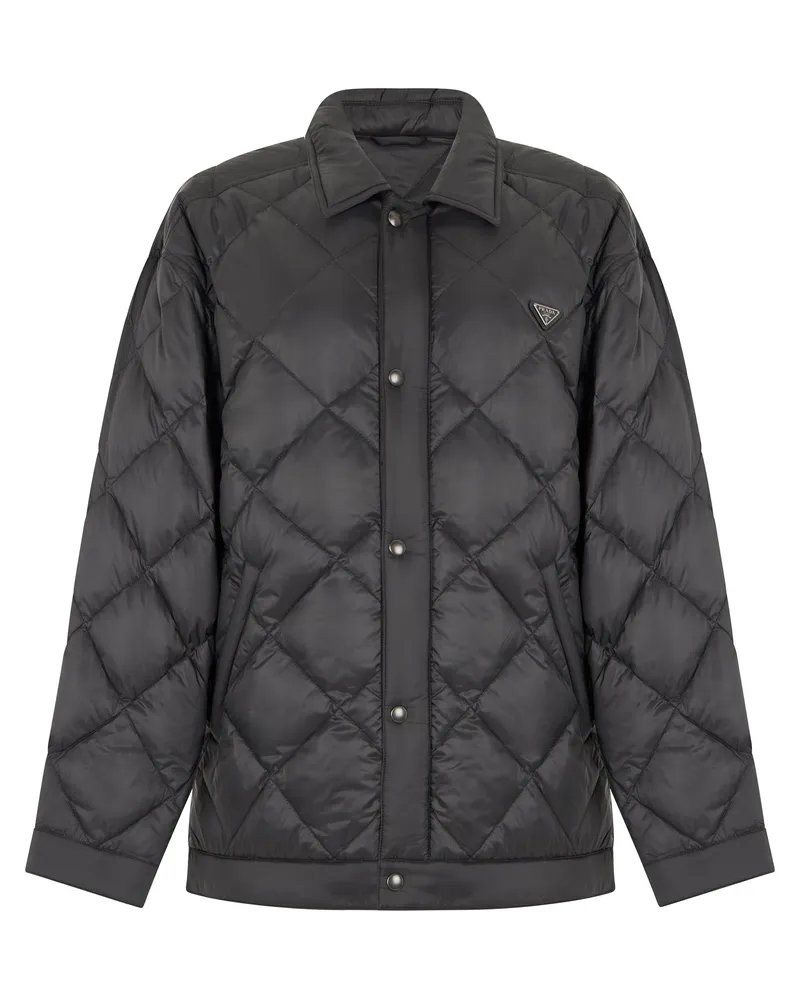 Prada Quilted Down Jacket — Black Black