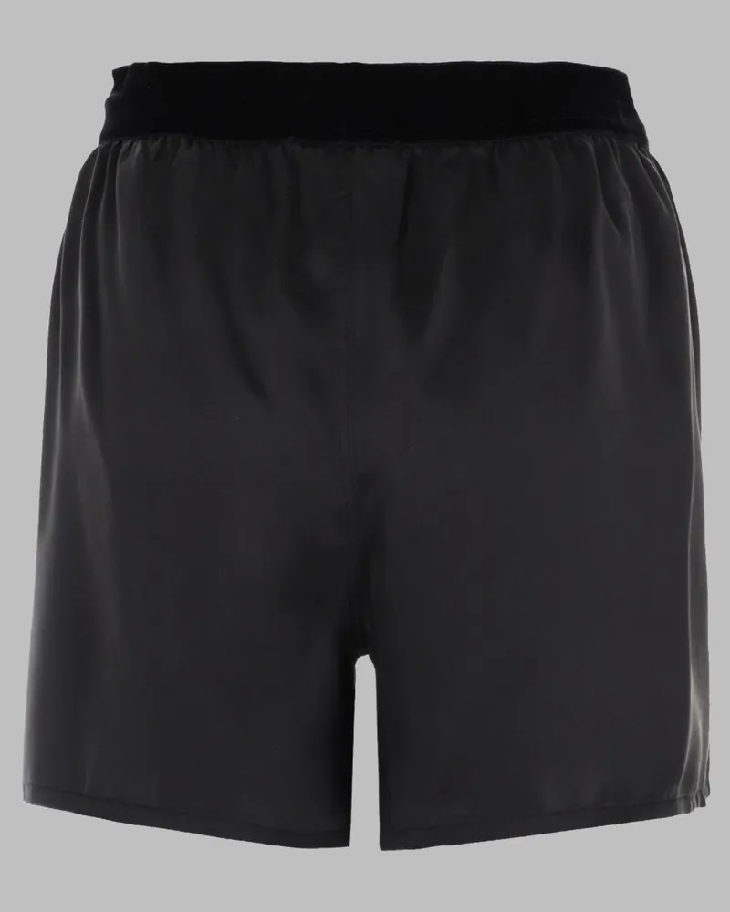 Tom Ford Silk Shorts — Black Black