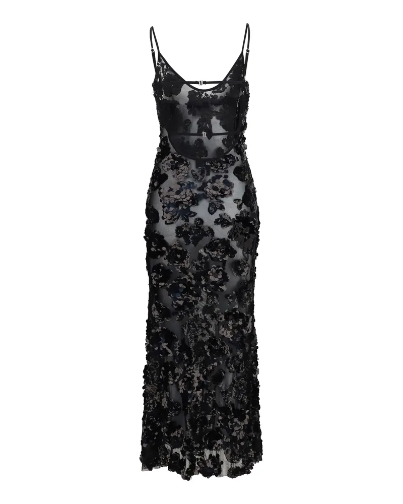 NISSA Women's Sequin Dress Black Polyester Black
