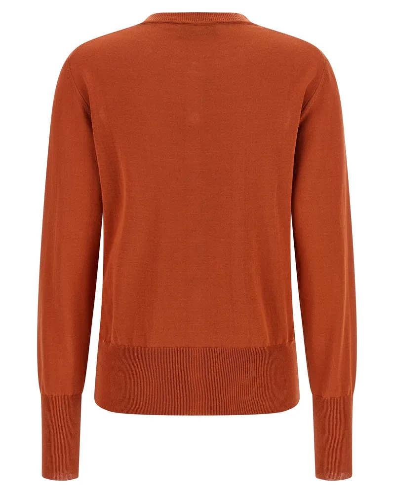 Vivienne Westwood Women Orange Cotton Cardigan Clothing Orange