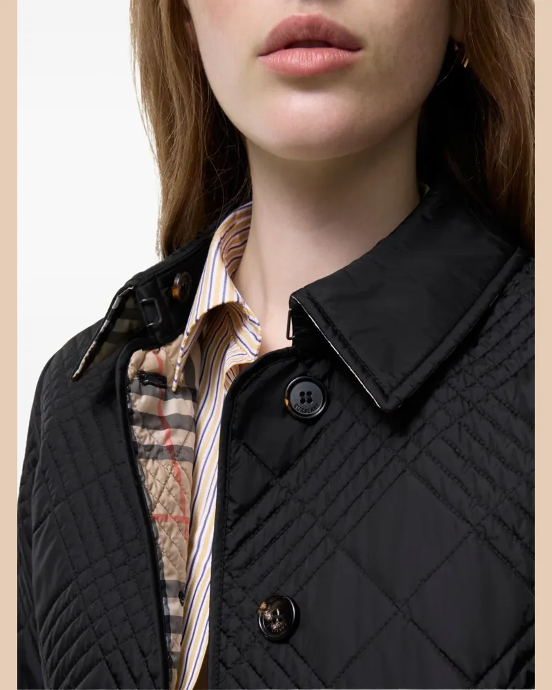 Burberry Quilted Nylon Jacket — Black Black