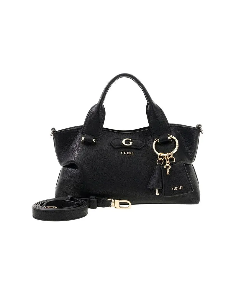 Guess Women's Satchel Bag Black Polyurethane - Satchel-Bags Black