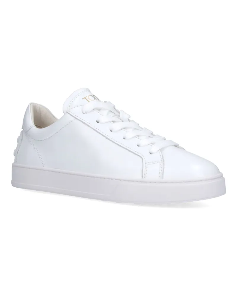 TOD'S Women's Sneakers White Calf Leather White