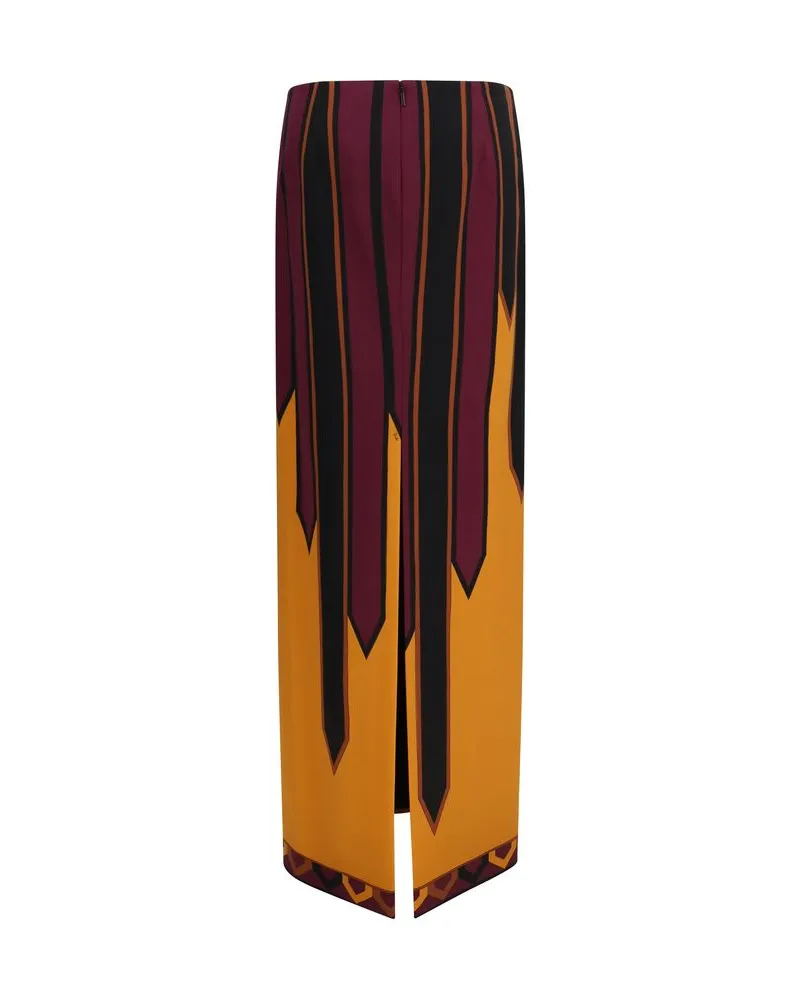 Emilio Pucci Tecno Couture Long Skirt — Multicolor Multicolor