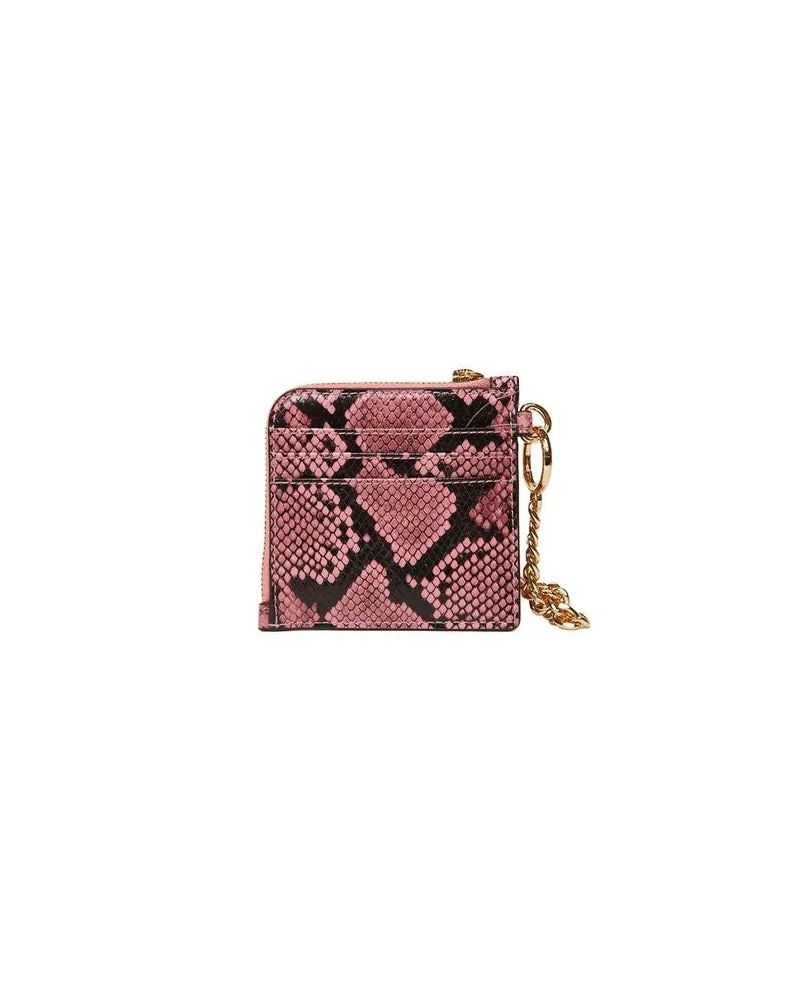 Michael Kors Women's Wallet Carnation Polyvinyl Chloride Bags Pink