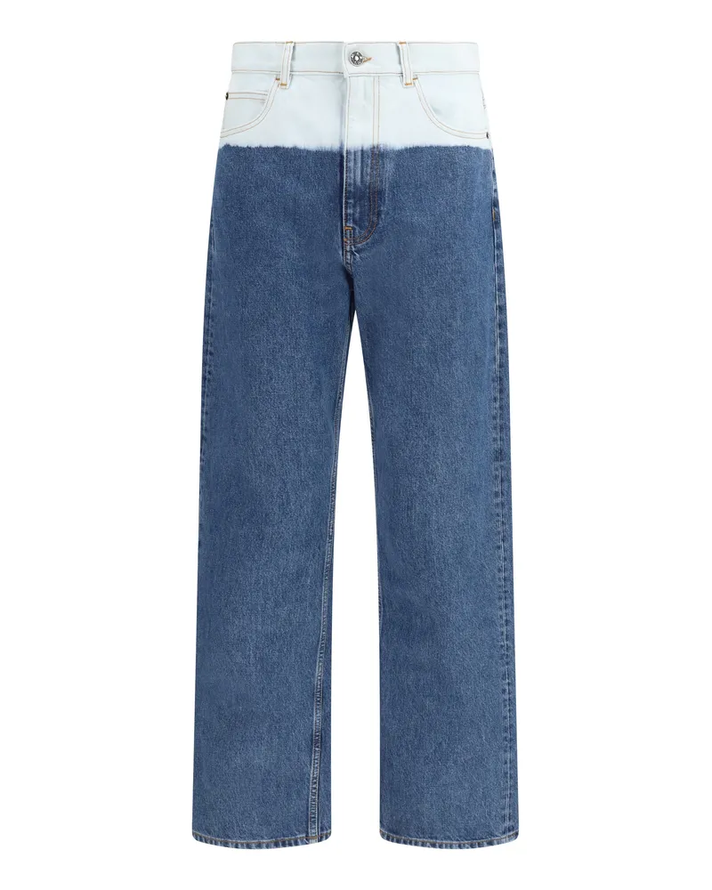 Marni Men's Jeans Five-Pocket Ultramarine Cotton Trousers Blue