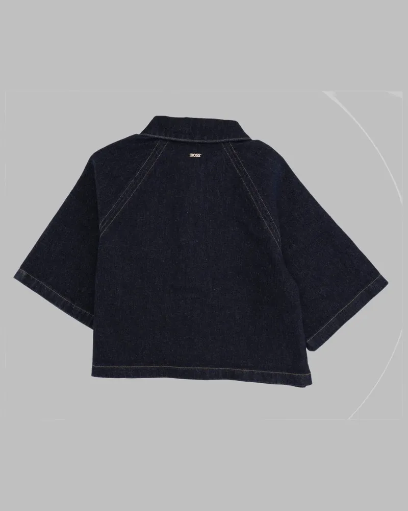 HUGO BOSS Denim With Wide Sleeves Jacket — Blue Blue