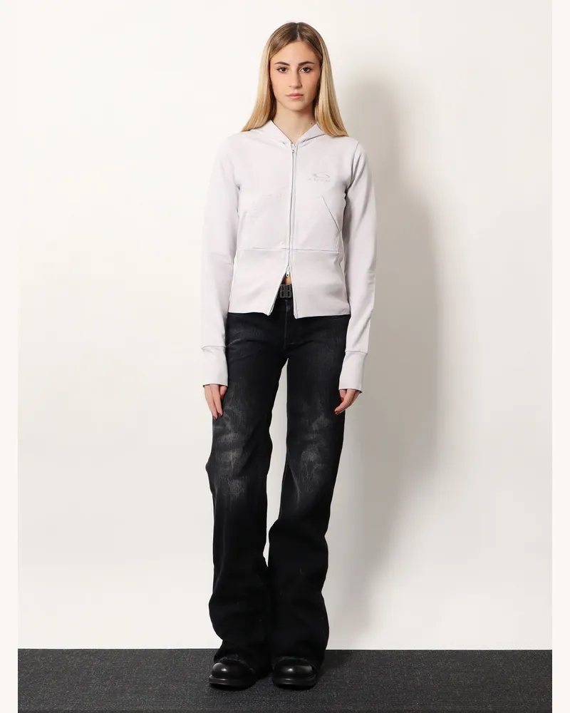 Balenciaga Women's Hooded Cotton Sweatshirt Grey Sweatshirts Sweater Gray