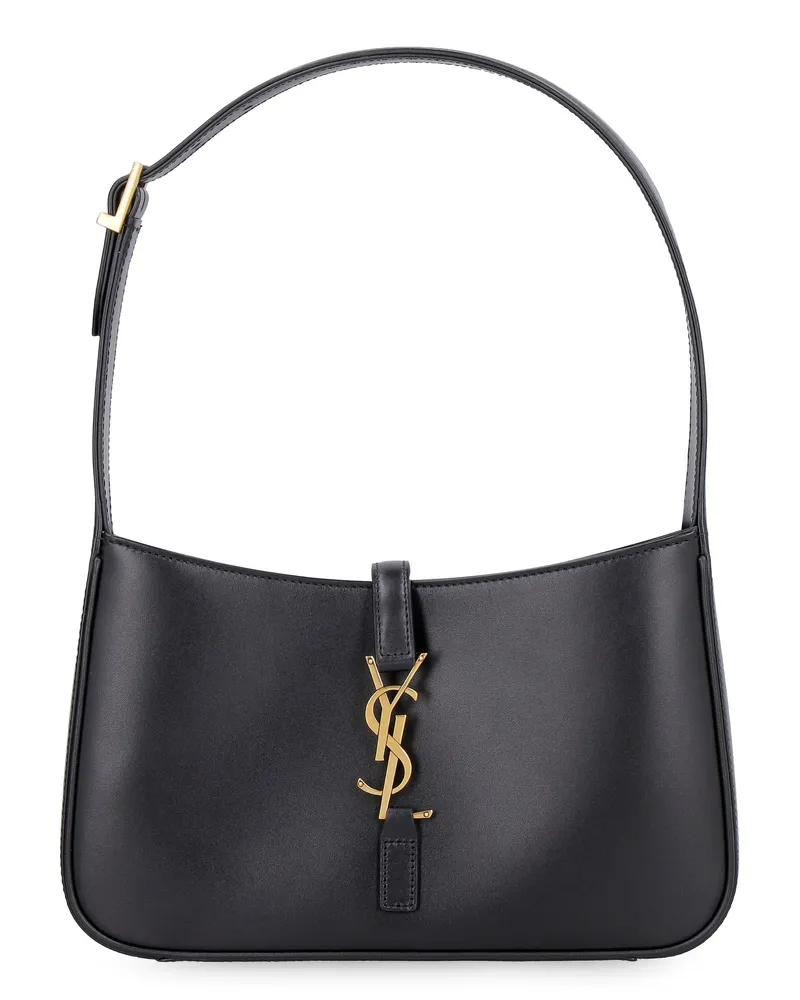 Saint Laurent Women's Leather Shoulder Bag Le 5 À 7 Black Calf Handbags Hand Black