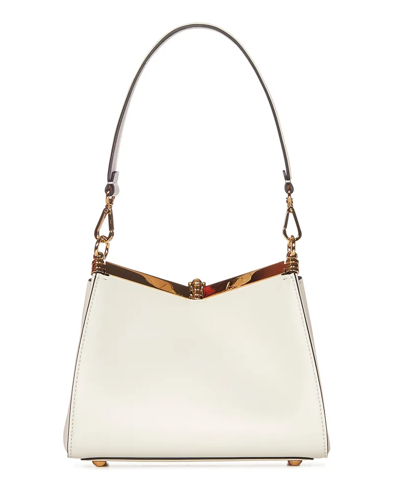 Etro Women's Shoulder Bag Vela Mini Milk White Leather White