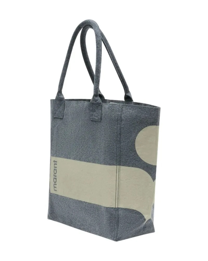 Isabel Marant Women's Tote Black Cotton Gray