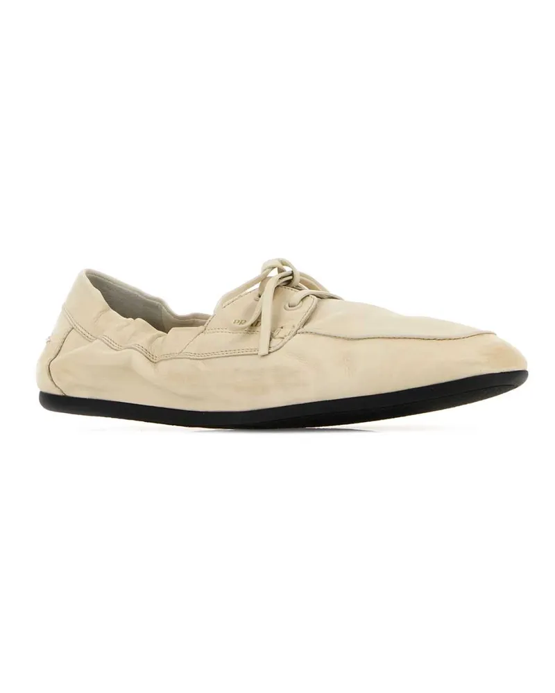 Prada Women's Shoes Loafer Beige Calf Beige