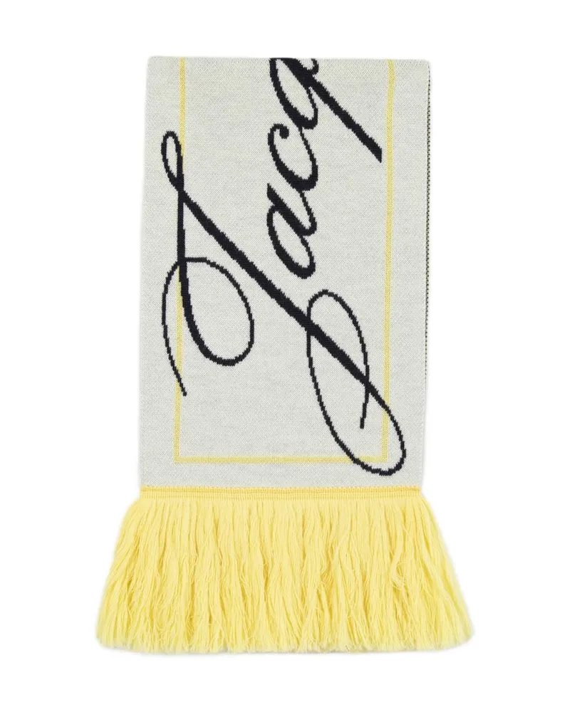 Jacquemus Women's Lecharpe Liga Scarf -  Wool Yellow Accessories Yellow